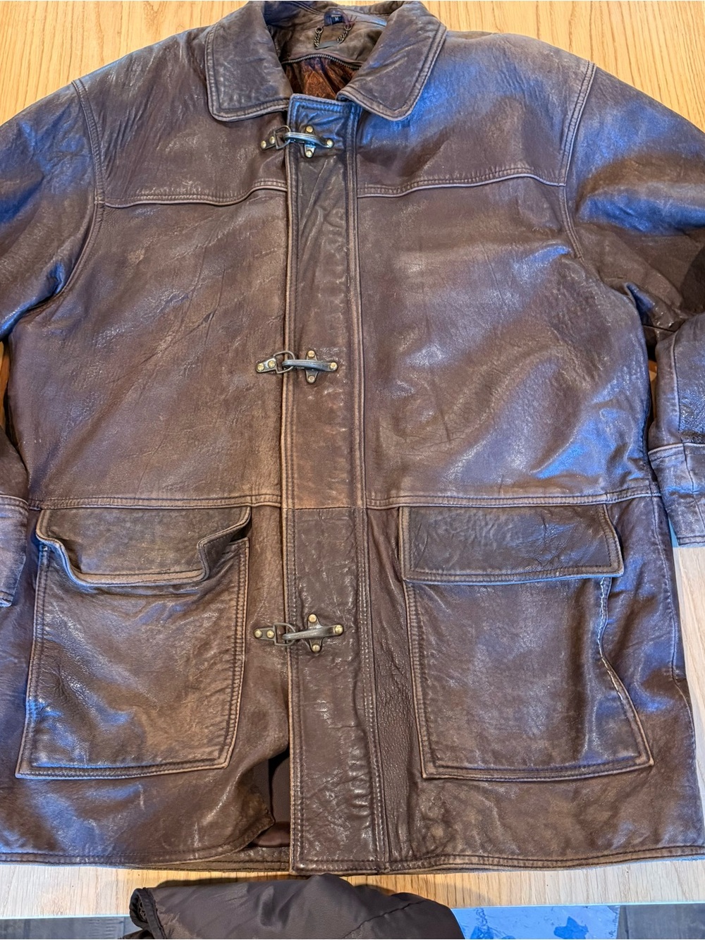 Danier Thinsulate Brown Leather Bomber Jacket